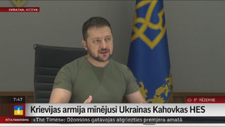 Krievijas armija, iespējams, mīnējusi Ukrainas Kahovkas HES