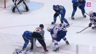 Pasaules hokeja čempionāta spēles ASV-Kazahstāna epizodes