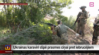 Ukrainas karavīri slīpē prasmes cīņai pret iebrucējiem