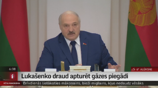 Lukašenko draud apturēt gāzes piegādi