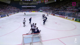 Pasaules hokeja čempionāta spēle Latvija - ASV 2:4