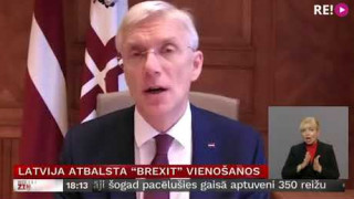 Latvija atbalsta "Brexit" vienošanos