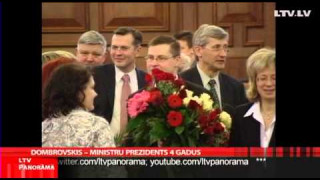 Dombrovskis - Ministru prezidents 4 gadus