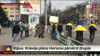 Kijiva: Krievija plāno Hersonu pārvērst drupās