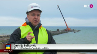 Nobeigumam tuvojas būnas būvniecība jūrā pie Liepājas