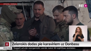 Zelenskis dodas pie karavīriem uz Donbasu