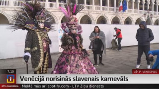 Venēcijā norisinās slavenais karnevāls