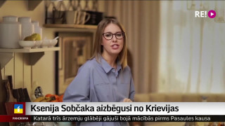 Ksenija Sobčaka aizbēgusi no Krievijas