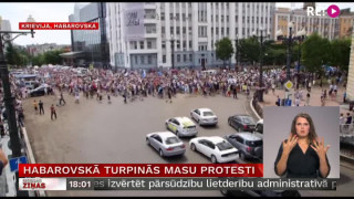 Habarovskā turpinās masu protesti