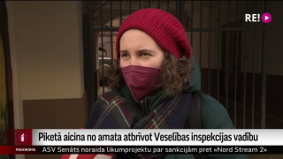 Piketā aicina no amata atbrīvot Veselības inspekcijas vadību