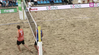 Latvijas čempionāta finālposms pludmales volejbolā. Spēles par 3. vietu vīriešiem epizodes