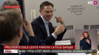 Prezidents Egils Levits pārstāv Latviju Davosā