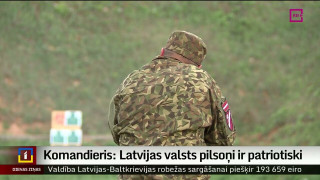 Komandieris: Latvijas valsts pilsoņi ir patriotiski