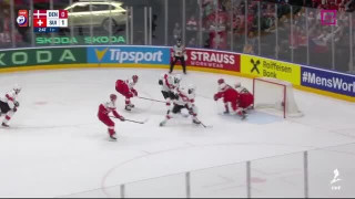 Pasaules hokeja čempionāta spēles Dānija - Šveice epizodes