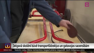 Jelgavā skolēni būvē transportlīdzekļus un gatavojas sacensībām