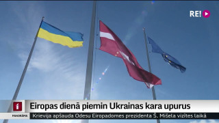 Eiropas dienā piemin Ukrainas kara upurus
