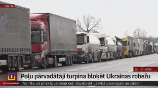 Poļu pārvadātāji turpina bloķēt Ukrainas robežu