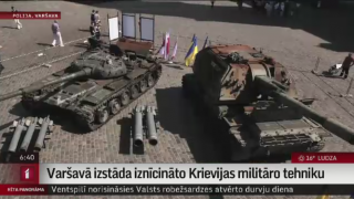 Varšavā izstāda iznīcināto Krievijas militāro tehniku