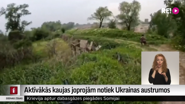 Aktīvākās kaujas joprojām notiek Ukrainas austrumos