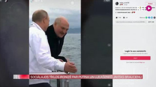 Sociālajos tīklos ironizē par Putina un Lukašenko jahtas braucienu