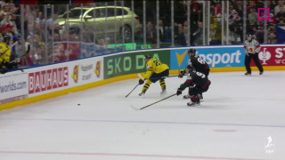 Pasaules hokeja čempionāta spēle Zviedrija - Kanāda 4:2