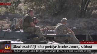 Ukrainas cīnītāji notur pozīcijas frontes ziemeļu sektorā