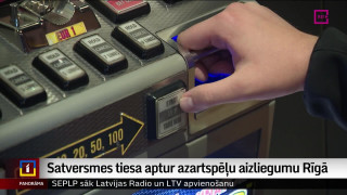 Satversmes tiesa aptur azartspēļu aizliegumu Rīgā