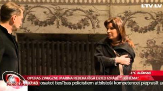 Operas zvaigzne Marina Rebeka Rīgā dzied izrādē "Bohēma"
