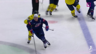 Pasaules hokeja čempionāta spēles Zviedrija - ASV epizodes