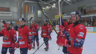 Latvijas hokeja čempionāta izslēgšanas spēlē "Prizma" sakauj "Panters" un iekļūst pusfinālā