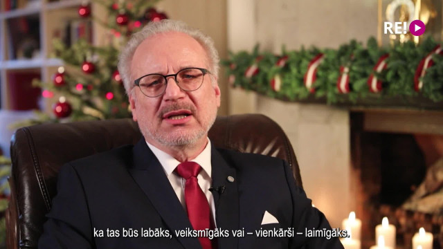 Latvijas Valsts prezidenta Egila Levita uzruna gadumijā (ar subtitriem)