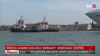 Kruīza kuģiem aizliedz iebraukt Venēcijas centrā