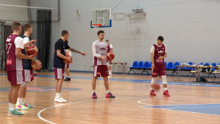 Latvijas basketbola izlase aizvada treniņu