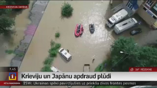Krieviju un Japānu apdraud plūdi
