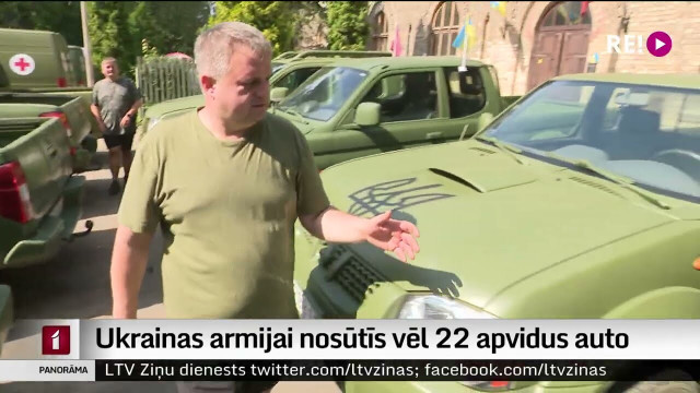 Ukrainas armijai nosūtīs vēl 22 apvidus auto