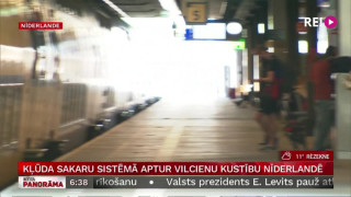 Kļūda sakaru sistēmā aptur vilcienu kustību Nīderlandē