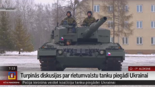 Turpinās diskusijas par rietumvalstu tanku piegādi Ukrainai
