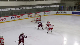 Pasaules hokeja čempionāta sievietēm pirmās divīzijas B grupas spēle Latvija - Polija