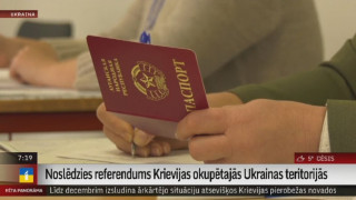 Noslēdzies "referendums" Krievijas okupētajās Ukrainas teritorijās