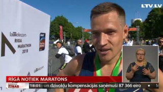 Rīgā notiek maratons