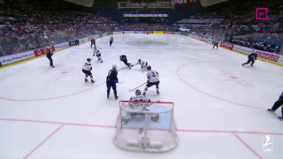 Pasaules hokeja čempionāta spēles Latvija - ASV 2. trešdaļas epizodes