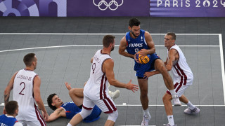 2024. gada Parīzes Olimpiskās spēles. 3x3 basketbols. Pusfināls. Latvija - Francija