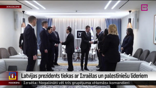 Latvijas prezidents tiekas ar Izraēlas un palestīniešu līderiem