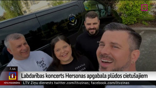 Rīgā labdarības koncertos vāks ziedojumus Hersonas apgabala plūdos cietušajiem