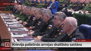 Krievija palielinās armijas skaitlisko sastāvu