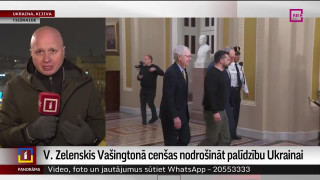Zelenskis Vašingtonā cenšas nodrošināt palīdzību Ukrainai