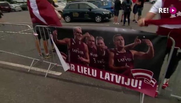 Latvijas 3x3 basketbola izlases sagaidīšana