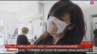 Itālijā popularitāti gūst caurspīdīgas maskas