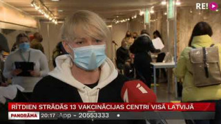 Rītdien strādās 13 vakcinācijas centri visā Latvijā