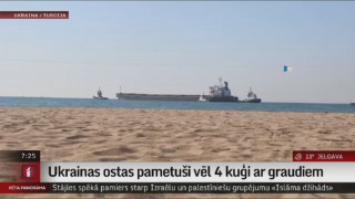 Ukrainas ostas pametuši vēl 4 kuģi ar graudiem